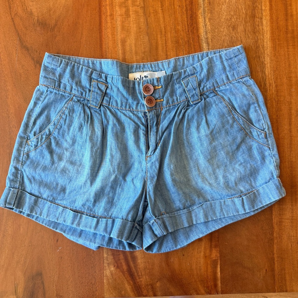 Jolt Women's Light Wash Blue Shorts Size 3